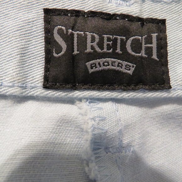 Vintage Riders by Lee 99% cotton Stretch Pinstripe Light Blue Pants Size 14L - Picture 8 of 10